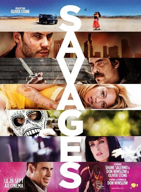 Savages d' Oliver Stone, avec Blake Lively, Taylor Kitsch, Aaron Taylor-Johnson, Salma Hayek, John Travolta, Benicio del Toro
