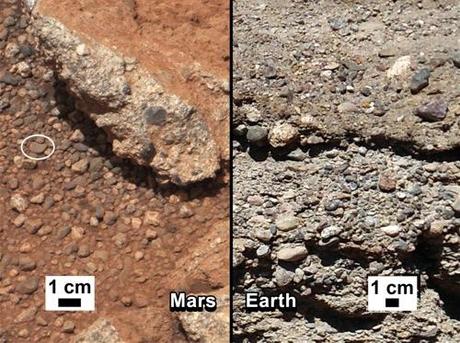 Rock Outcrop Mars Earth