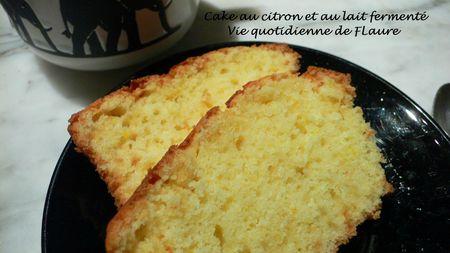 Cake au citron et au lait fermenté flaure