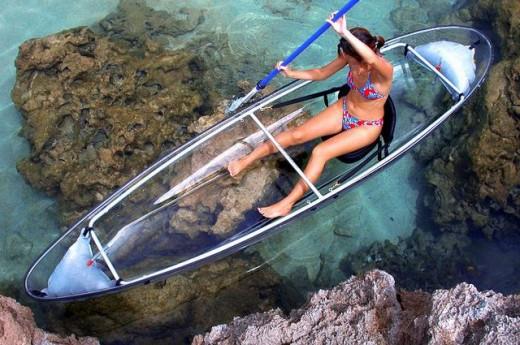 Kayak Transparent – Clear Blue