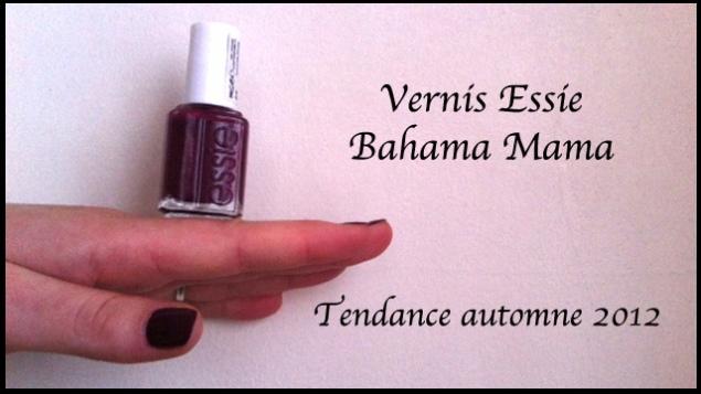 Vernis de l’automne 2012 : Essie Bahama Mama