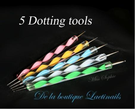 J'ai testé pour vous : 5 dotting tools de chez Laetinails