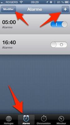 iphone ios6 horloge iPhone   iPad iOS 6 : utilisez une chanson comme alarme réveil sur l’application Horloge
