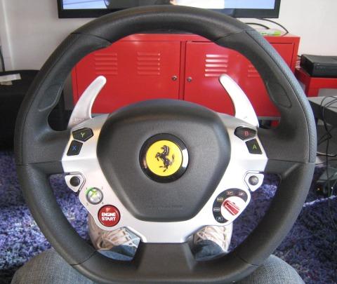 Volant du Cockpit Ferrari Vibration GT 458 Italia pour Xbox 360