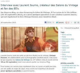 Interview de Laurent Journo, créateur du Salon du Vintage