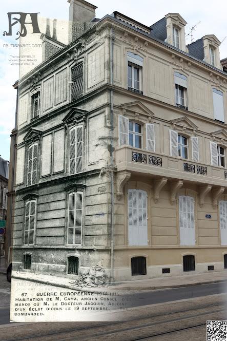 angle rue Thiers et rue du petit four, 1915-2012.