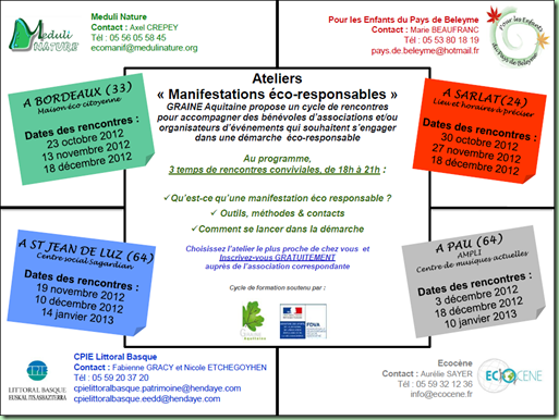 formations manifs eco-responsables
