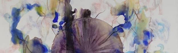 Jean-Jacques Ceccarelli, Philtre, 1998, encre et lavis sur papier contrecollé sur bois, 165 x 130 cm (photo : ©Musée Estrine).