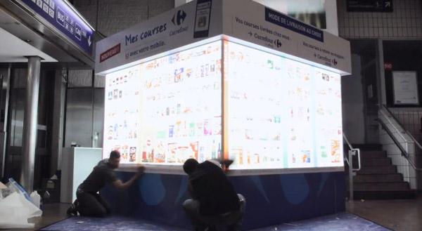 Carrefour installe un magasin virtuel dans la gare de Lyon Part-Dieu