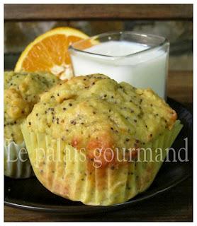 Muffins à l'orange et aux graines de pavot