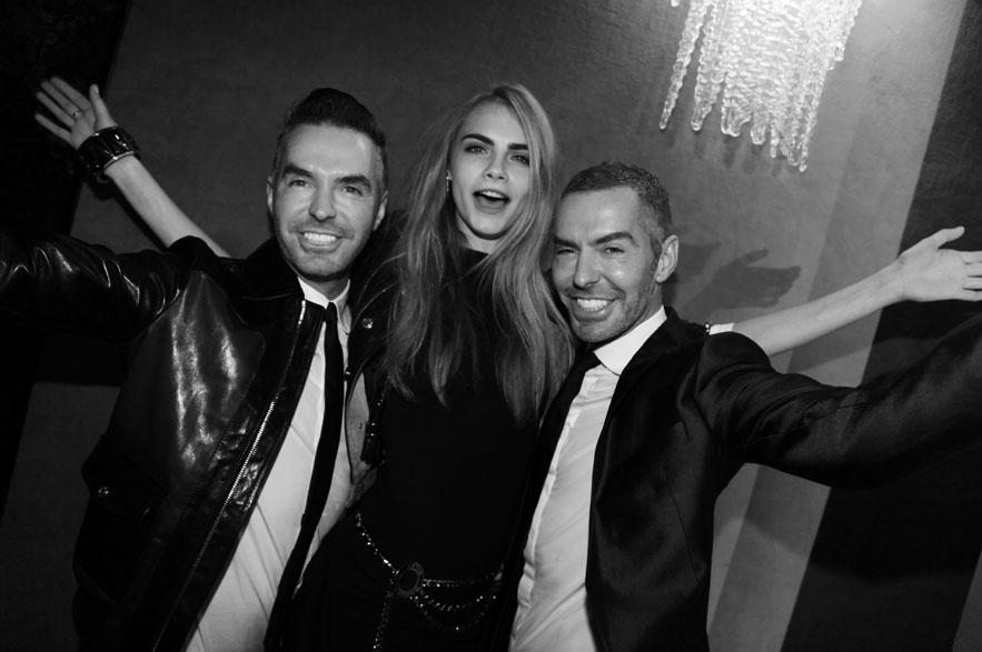 Dan et Dean Caten, Cara Delevingne