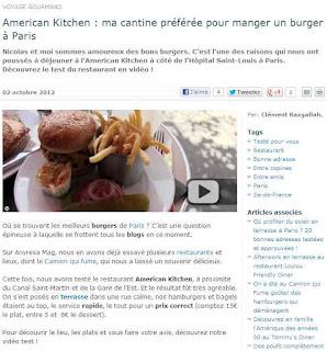American Kitchen, une bonne adresse de burger à Paris