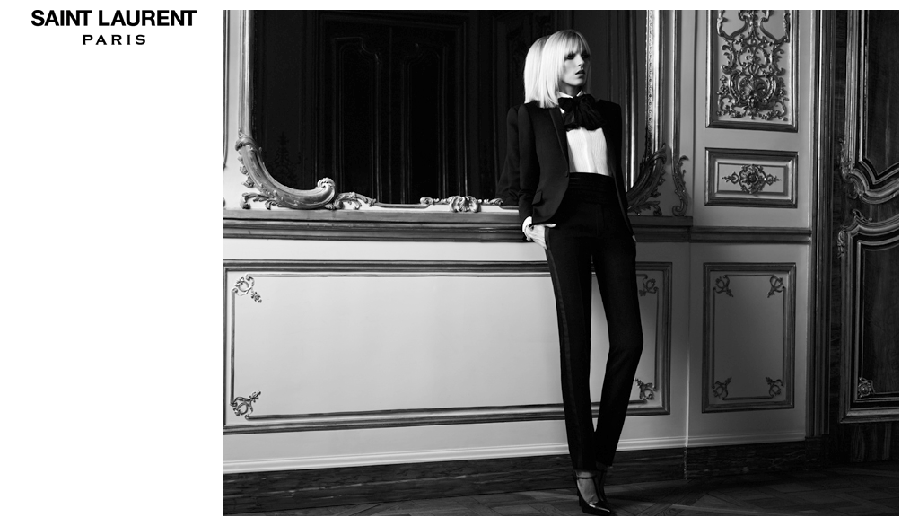 anja1 Anja Rubik for Saint Laurent Paris