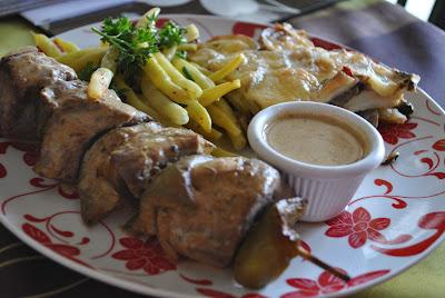 Casserole de pommes de terre au fromage et aux champignons