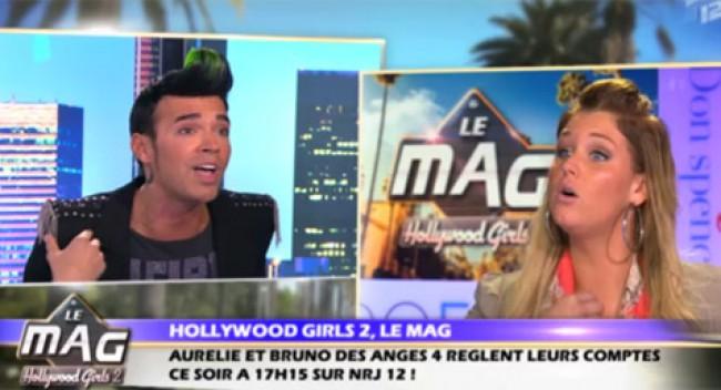 « Hollywood Girls 2″: Gros clash entre Aurélie et Bruno dans « Le Mag » (vidéo)