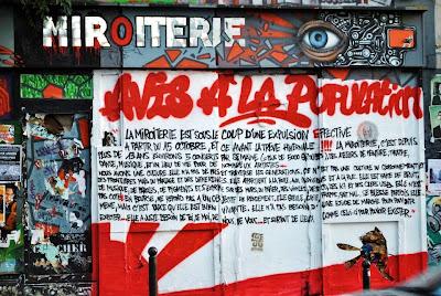 Art & Music : La Miroiterie - 88 rue de Ménilmontant - Paris 20 - Derniers concerts avant expulsion définitive
