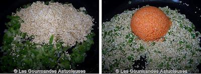 Quinoa aux poivrons et aux lentilles corail