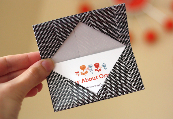 Porte-carte en origami
