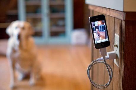 Bobine, cable trepiod flexible pour iPhone et Android