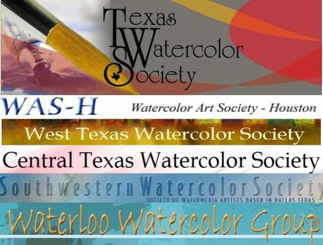 Aquarellistes américains – Carnet de liens – Partie 30 – Texas American watercolorists –  Links book