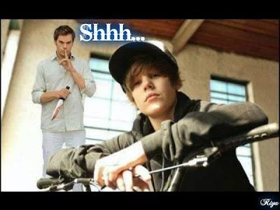 Coup de coeur : Photomontage, Dexter se charge de Justin Bieber