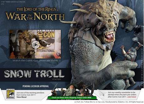lord of the rings snow troll statue 01 [Semaine Troll] La statue du Troll des Neiges