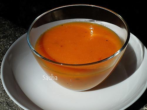 Velouté d'automne au gingembre frais