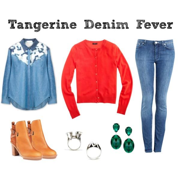 Tangerine & Denim Fever