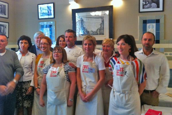 finalistes Finale régionale de Tous en cuisine avec 5 femmes aux fourneaux chez la Mère Brazier (Lyon)