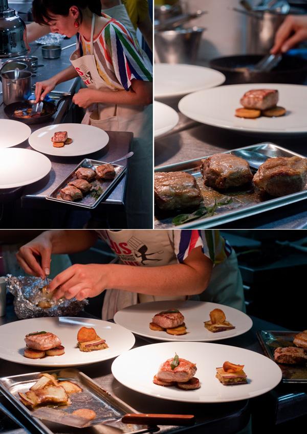 helene Finale régionale de Tous en cuisine avec 5 femmes aux fourneaux chez la Mère Brazier (Lyon)