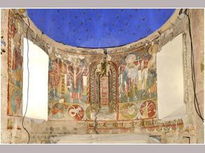 Découverte d'un exceptionnel ensemble de peintures murales romanes en Ariège