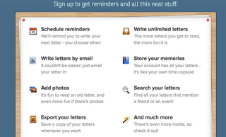 Vous écrire une lettre pour le futur.....Time Capsule