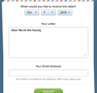 Vous écrire une lettre pour le futur.....Time Capsule