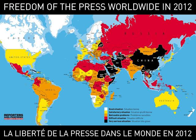 Liberté de la presse et cyber-censure 2012