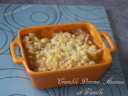 Crumble Pomme, Ananas et vanille 1