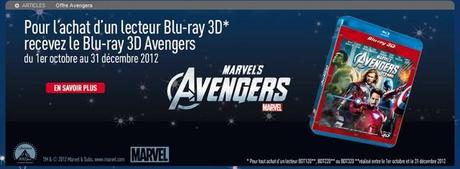 Panasonic offre le Blu-ray Avengers 3D pour tout achat d’un lecteur Blu-ray 3D