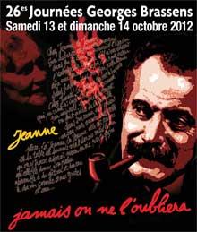 26es Journées Georges Brassens le week-end du 13 et 14 octobre.