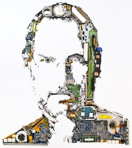 steve jobs from disassembled macbook pro