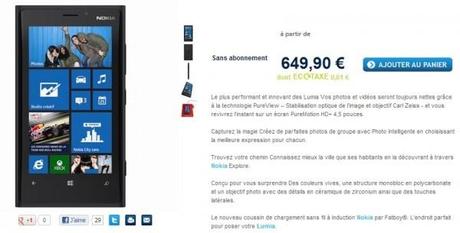 lumia920 Le Nokia Lumia 920 en précommande