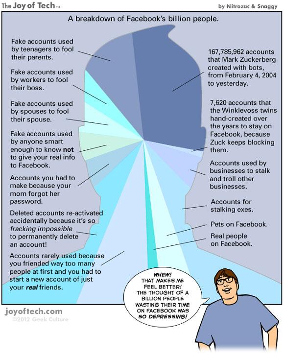 Facebook : la réalité derrière le milliard d'utilisateurs