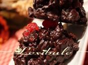 Rochers chocolat, canneberges, cerises épices