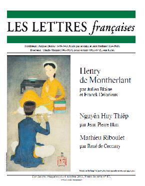 Sortie du N°97 de la revue Les Lettres Françaises