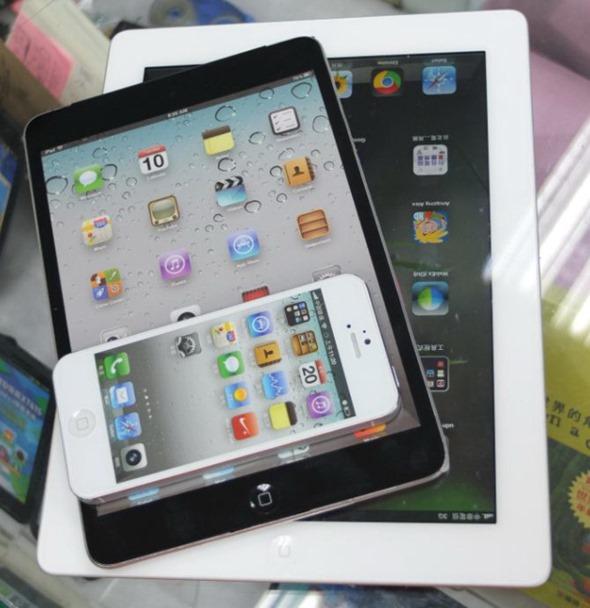 Des photos détaillées de l’iPad mini comparé à l’iPad 3 et à l’iPhone 5