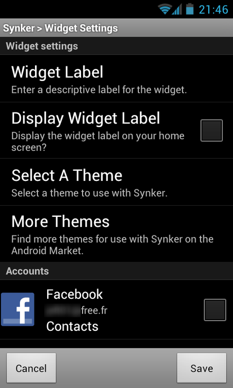 Synker : Le Widget Android qui vous permet de synchroniser tous vos comptes très facilement