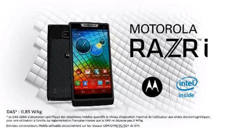 Le Motorola RAZR i disponible chez SFR