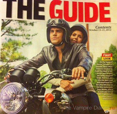 Stefan & Elena en moto dans l'épisode 3 =) G