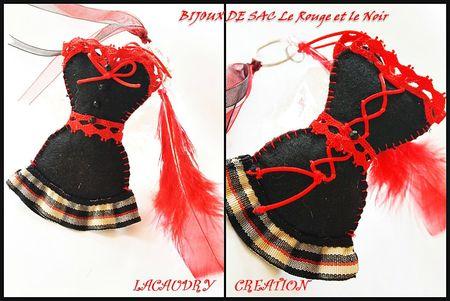 BIJOUX DE SAC CORSET LE ROUGE ET LE NOIR 0