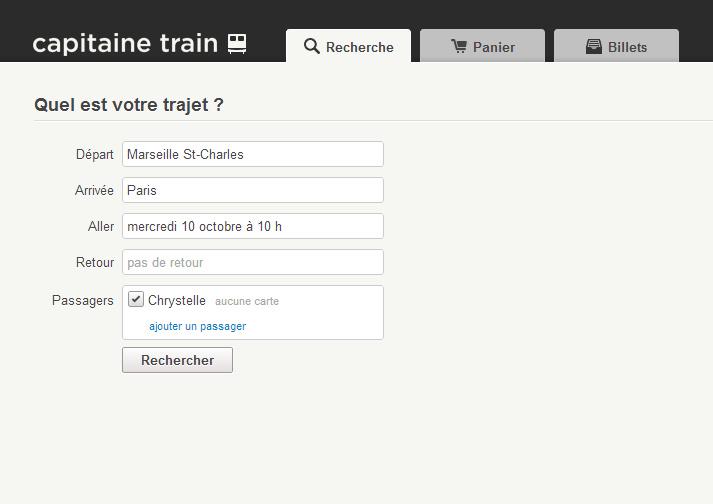 Capitaine Train réservation