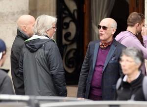 Bruce Willis à Paris pour le tournage de Red 2