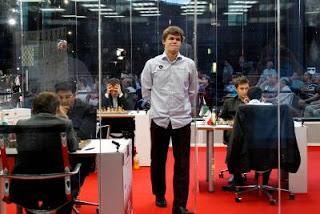 Échecs à Bilbao : le Norvégien Magnus Carlsen - photo site officiel 